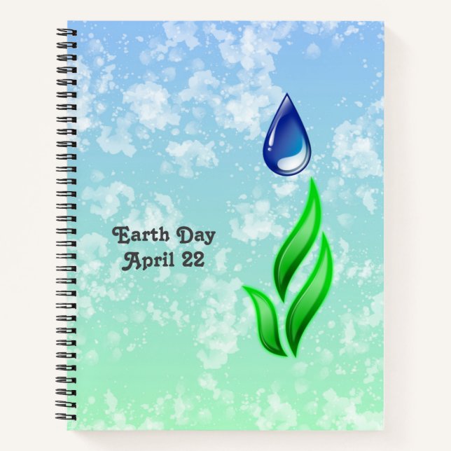 Earth Day Notebook Notizbuch (Vorderseite)