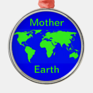 Earth Day Ornament Aus Metall