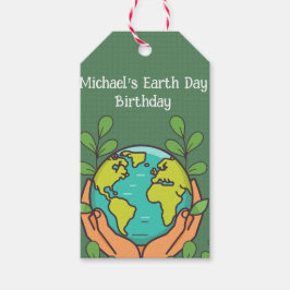 Earth Day Party Geschenkanhänger