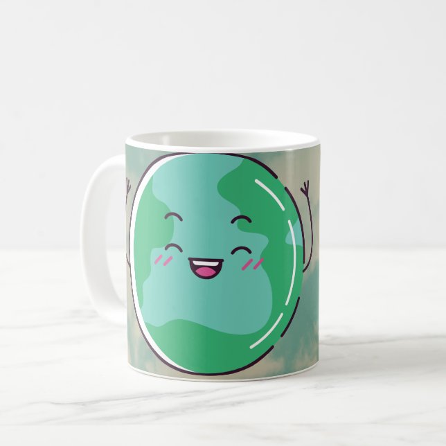 Earth Day Party Kaffeetasse (Vorderseite Links)