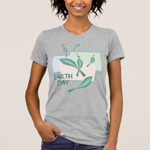 Earth Day Pastel Öko Verlasse Grüne Fantasie 3D Ar T-Shirt