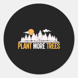 Earth Day - Pflanze Mehr Bäume Runder Aufkleber