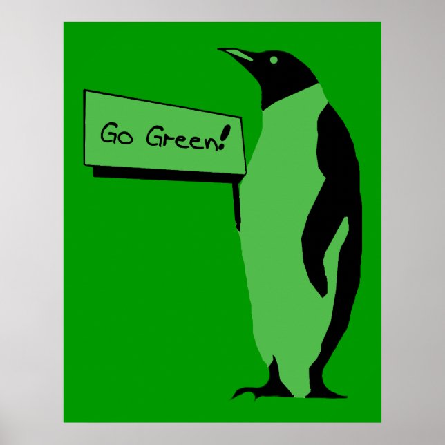 Earth Day Pinguin Poster (Vorne)