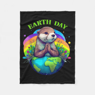 Earth Day Planet Jahrestag Erde Tag Wo Fleecedecke