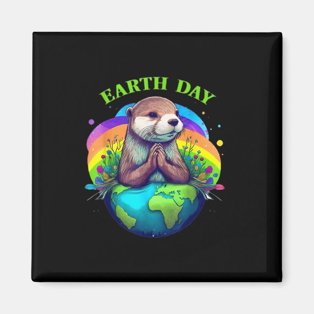 Earth Day Planet Jahrestag Erde Tag Wo Magnet (Vorne)