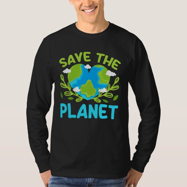 Earth Day Planet Vegan Animals Environment Generic T-Shirt (Vorderseite)