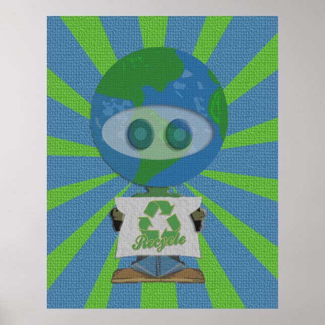 Earth Day Recycle Poster Art (Vorne)