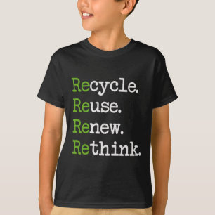 Earth Day Recycle Wiederverwendung Erneuerbare Umd T-Shirt
