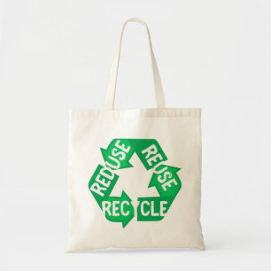 Earth Day Reduced Reuse Recycle Mobius Loop Tragetasche