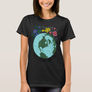 Earth Day Restore Earth Blume Rettet den Planeten T-Shirt