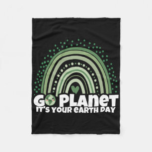 Earth Day Restore Earth Nature Planet Niedlich Ear Fleecedecke