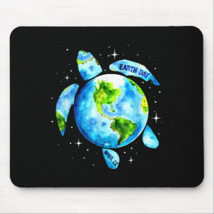 Earth Day Restore Earth Sea Turtle Art Rettete den Mousepad