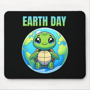 Earth Day Restore Earth Turtle 2025 Mousepad