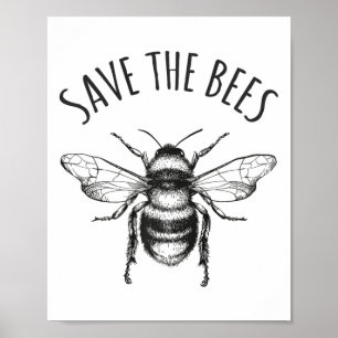 Earth Day Rettete Unser Planet Rette die Bienen T  Poster