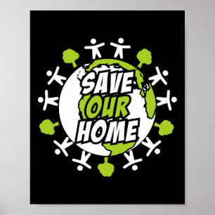 Earth Day Save the Planet Environment Öko Climate Poster