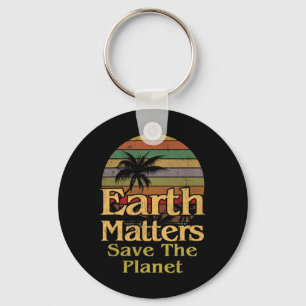 Earth Day Save the Planet Vintag Retro Geschenk Schlüsselanhänger