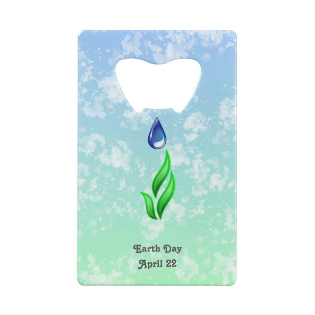 Earth Day Schlüsselanhänger Flaschenöffner (Rückseite)