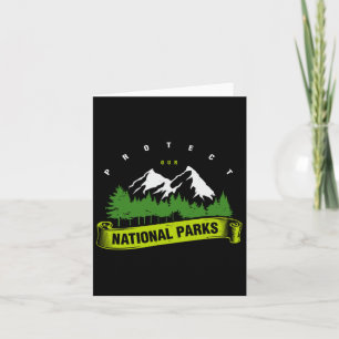 Earth Day schütze unsere Nationalparks Männer Frau Karte
