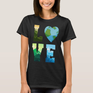 Earth Day Science Liebe Environmental Activism Mar T-Shirt