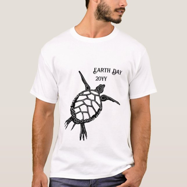 Earth Day Sea Turtle T-Shirt (Vorderseite)