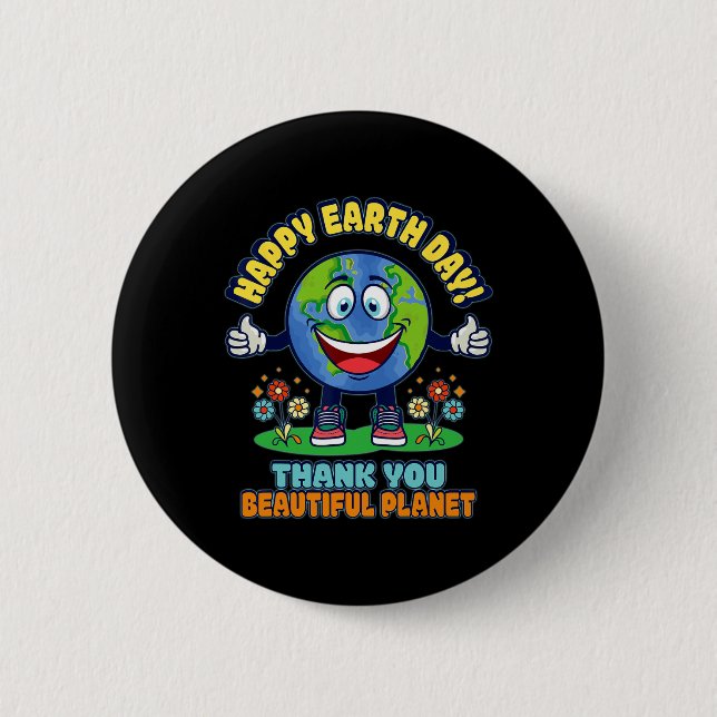 Earth Day Shirt 1 Button (Vorderseite)