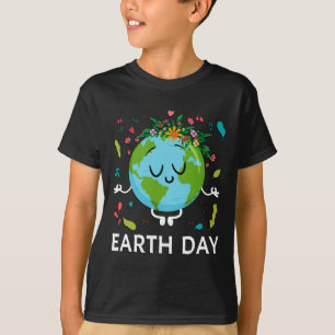 Earth Day Shirt Floral Niedlichen und Friedlichen