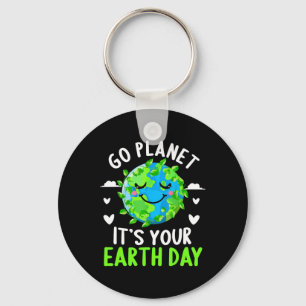Earth Day Shirt Go Planet Es ist Ihr Earth Day Fun Schlüsselanhänger