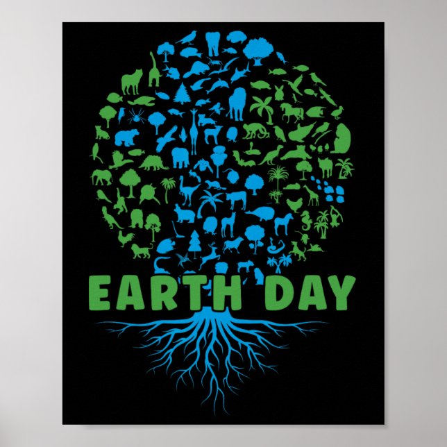 Earth Day Shirt Kids Poster (Vorne)