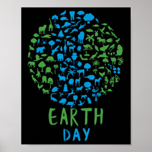 Earth Day Shirt Kinder 2 Poster