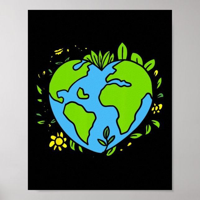 Earth Day Shirt Niedlich Earth Day Männer Frauen K Poster (Vorne)