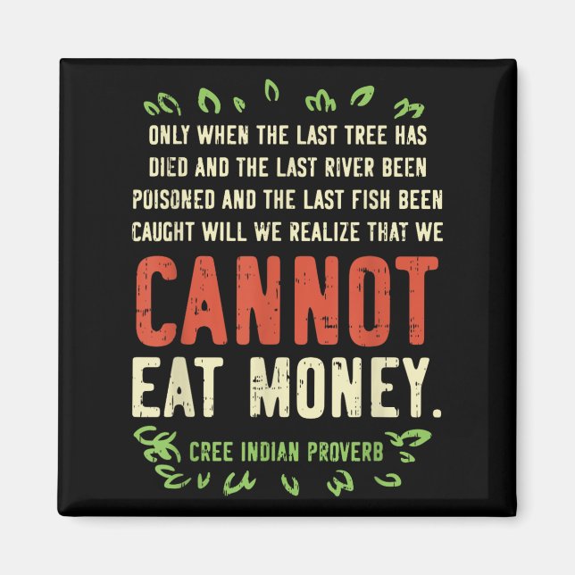 Earth Day Shirt Pro Save Environment Quote Last Tr Magnet (Vorne)