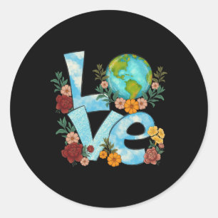 Earth Day Shirt Teacher Environment Day Recycelte Runder Aufkleber