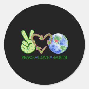 Earth Day Shirt Teacher Environment Day Recycelte Runder Aufkleber
