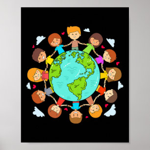 Earth Day Shirts Kinder Erde Tag Jugendmädchen Poster