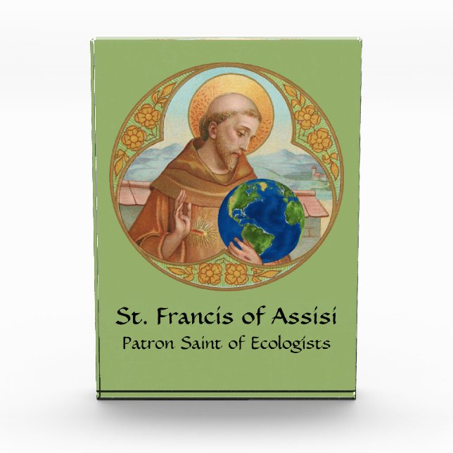 Earth Day & St. Francis of Assisi Fotoblock (Vorderseite)