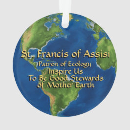 Earth Day & St. Francis of Assisi Ornament