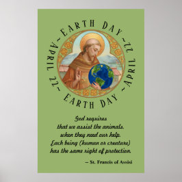 Earth Day & St. Francis of Assisi Poster