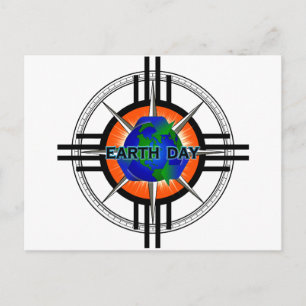 Earth Day Star Crown Postkarte