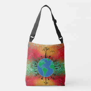 Earth Day ~ Sun Tragetaschen Mit Langen Trägern