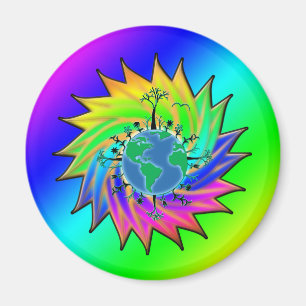Earth Day ~ Sunburst Magnet