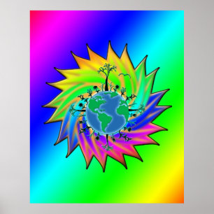 Earth Day ~ Sunburst Poster