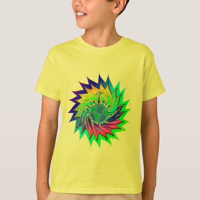 Earth Day ~ Sunburst T-Shirt (Vorderseite)
