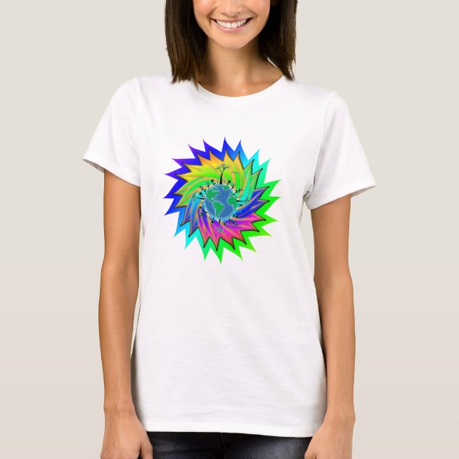 Earth Day ~ Sunburst T-Shirt (Vorderseite)