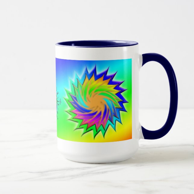 Earth Day ~ Sunburst Tasse (Rechts)