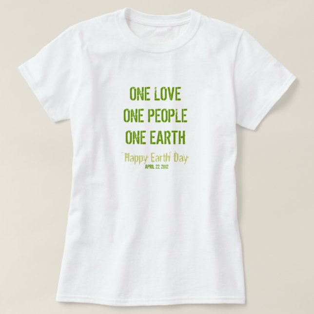 Earth Day T - Shirt (Design vorne)