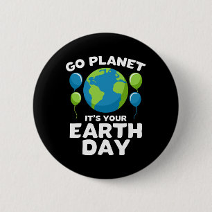 Earth Day T Shirt für Kinder Go Planet Ihr Herz Button