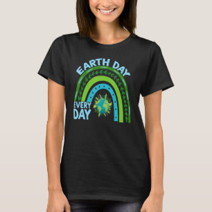 Earth Day Teacher Earth Day Jeden Rainbow Eart T-Shirt