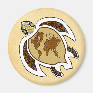 Earth Day Turtle on Kühlschrank Geschirrspülmaschi Magnet
