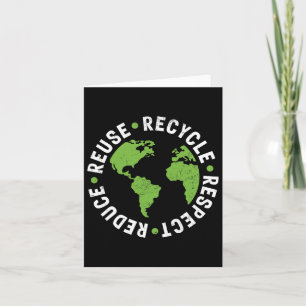 Earth Day Wiederverwendung Recycle Respektschutz r Karte