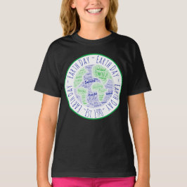 Earth Day Word Art T - Shirt
